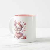 Tasse 2 Couleurs Cœurs de la Saint-Valentin (Devant gauche)