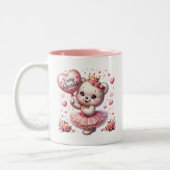 Tasse 2 Couleurs Cœurs de la Saint-Valentin (Gauche)