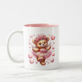 Tasse 2 Couleurs Cœurs de la Saint-Valentin (Gauche)