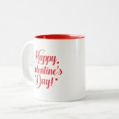 Tasse 2 Couleurs Cœurs de la Saint-Valentin (Devant gauche)