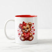 Tasse 2 Couleurs Cœurs de la Saint-Valentin (Gauche)