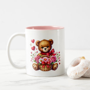 Tasse 2 Couleurs Cœurs de la Saint-Valentin