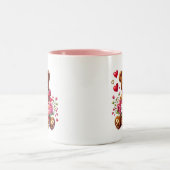 Tasse 2 Couleurs Cœurs de la Saint-Valentin (Centre)