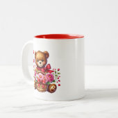Tasse 2 Couleurs Cœurs de la Saint-Valentin (Devant gauche)