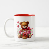 Tasse 2 Couleurs Cœurs de la Saint-Valentin (Gauche)