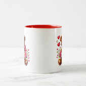 Tasse 2 Couleurs Cœurs de la Saint-Valentin (Centre)