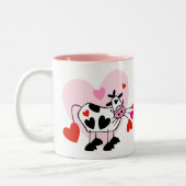 Tasse 2 Couleurs Coeurs de vache (Gauche)
