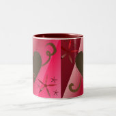Tasse 2 Couleurs Cœurs en Chocolat (Centre)