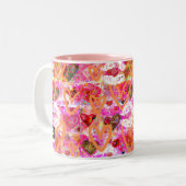 Tasse 2 Couleurs Coeurs et lèvres (Devant gauche)