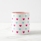 Tasse 2 Couleurs Coeurs merveilleux (Centre)