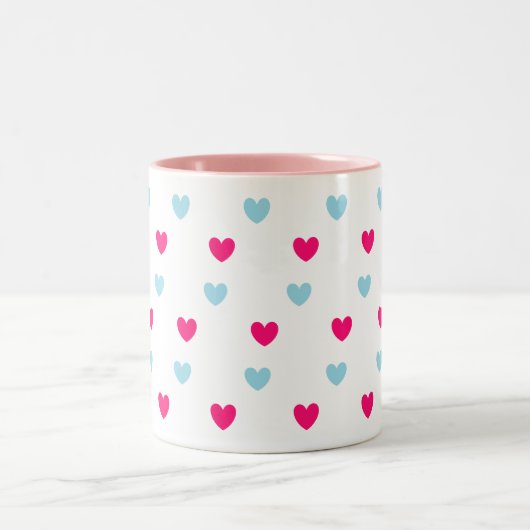 Tasse 2 Couleurs Coeurs merveilleux (Centre)