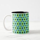 Tasse 2 Couleurs Coeurs ovales (Gauche)