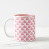Tasse 2 Couleurs Coeurs roses (Gauche)