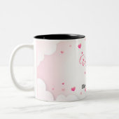 Tasse 2 Couleurs Cœurs roses Joyeuse Saint-Valentin (Gauche)