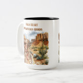 Tasse 2 Couleurs Coeurs sauvages (Devant gauche)