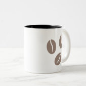 Tasse 2 Couleurs Coffee Beans Art (Devant droit)