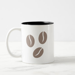 Tasse 2 Couleurs Coffee Beans Art