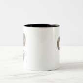 Tasse 2 Couleurs Coffee Beans Art (Centre)