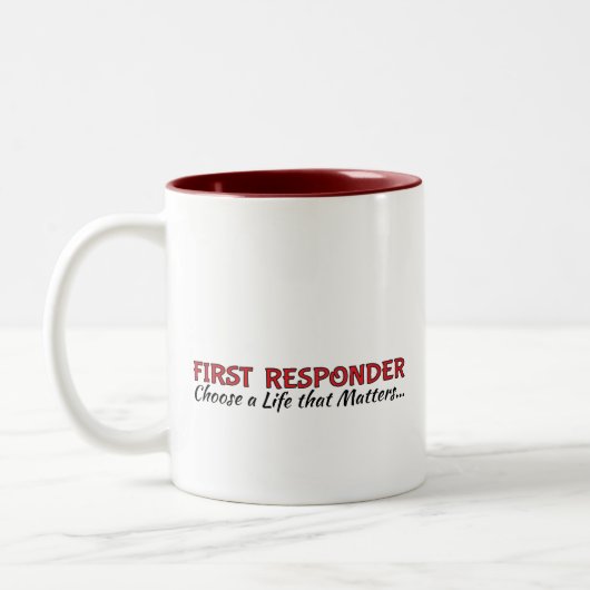 Tasse 2 Couleurs Coffee Cup : premiers répondeurs (Gauche)