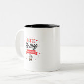 Tasse 2 Couleurs Coffee Is My Love Language (Devant gauche)