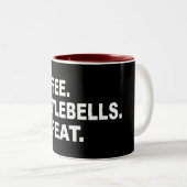 Tasse 2 Couleurs Coffee Kettlebells Répéter (Devant droit)