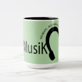 Tasse 2 Couleurs "Coffee + Musik = Peace  (Centre)