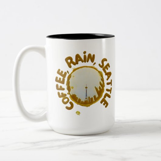 Tasse 2 Couleurs Coffee Rain Seattle (Gauche)