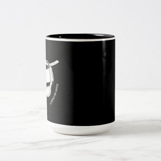 Tasse 2 Couleurs Coffee Sloth (blanc) (Centre)