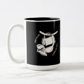 Tasse 2 Couleurs Coffee Sloth (blanc) (Gauche)