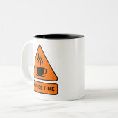 Tasse 2 Couleurs Coffee Time Hazard Sign (Devant gauche)