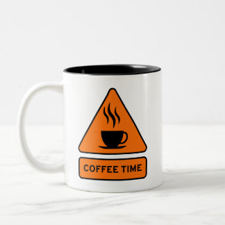 Tasse 2 Couleurs Coffee Time Hazard Sign