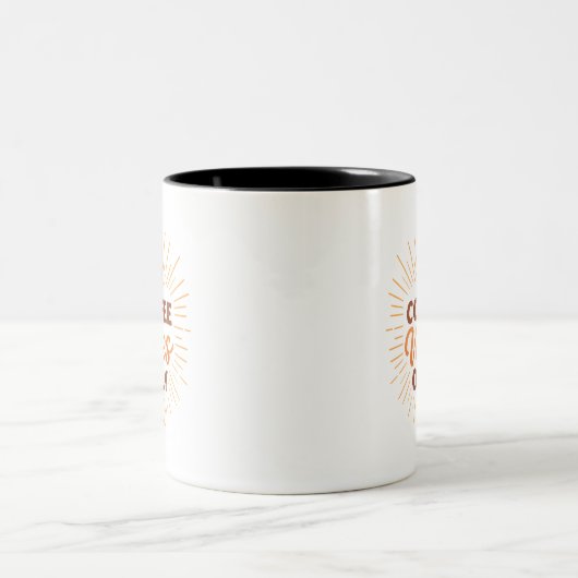 Tasse 2 Couleurs Coffee Vibes Only – Boho Coffee Design (Centre)