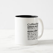 Tasse 2 Couleurs Cofféiologie (Devant droit)