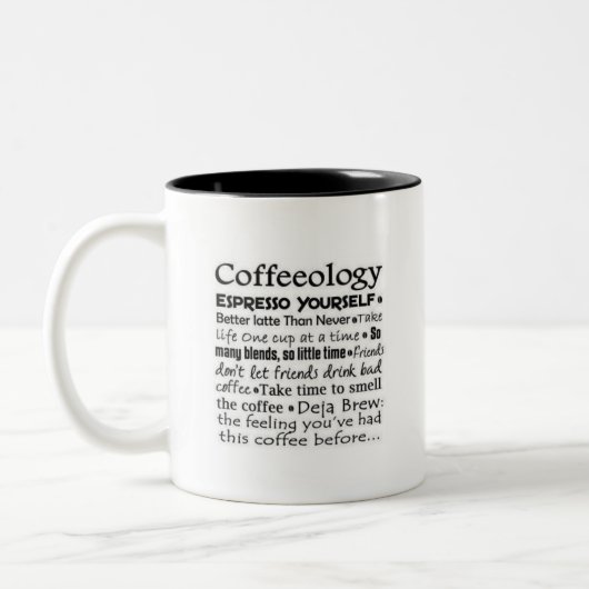 Tasse 2 Couleurs Cofféiologie (Gauche)