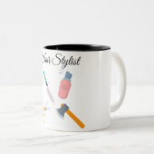 Tasse 2 Couleurs Coiffeur (Devant droit)