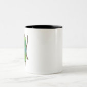 Tasse 2 Couleurs Coléoptère bleu (Centre)