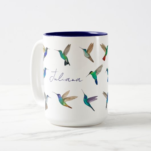 Tasse 2 Couleurs Colibri (Devant gauche)