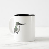 Tasse 2 Couleurs Colibri à gorge rubis (Devant gauche)