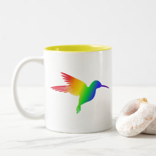 Tasse 2 Couleurs Colibri arc-en-ciel