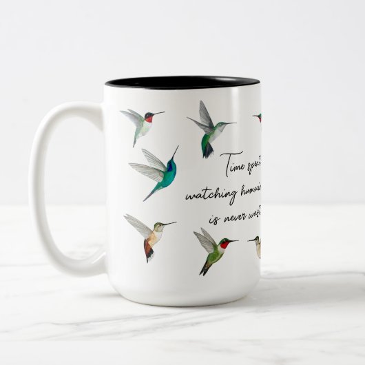 Tasse 2 Couleurs Colibri d'Amérique du Nord (Gauche)