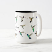 Tasse 2 Couleurs Colibri d'Amérique du Nord (Devant droit)