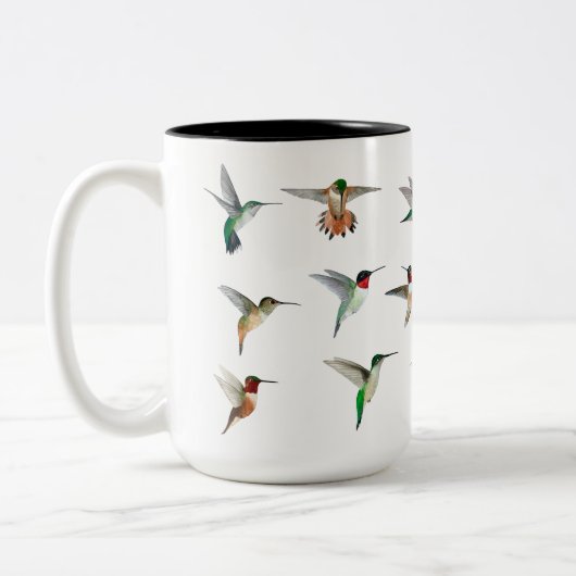 Tasse 2 Couleurs Colibri d'Amérique du Nord (Gauche)