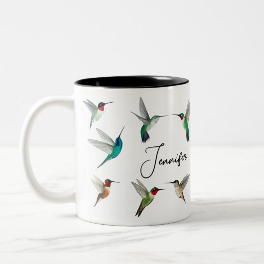Tasse 2 Couleurs Colibri d'Amérique du Nord (Gauche)
