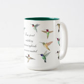 Tasse 2 Couleurs Colibri de l'Amérique du Nord (Devant droit)