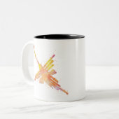 Tasse 2 Couleurs Colibri de Nazca à l'aquarelle (Devant gauche)