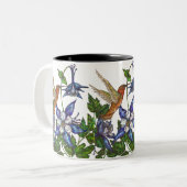 Tasse 2 Couleurs Colibri et Columbine (Devant gauche)
