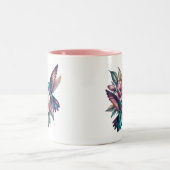 Tasse 2 Couleurs Colibri et fleur (Centre)