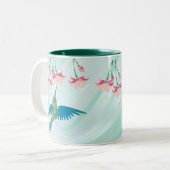 Tasse 2 Couleurs COLIBRI et FUCHSIA par SHARON SHARPE (Devant gauche)