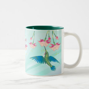 Tasse 2 Couleurs COLIBRI et FUCHSIA par SHARON SHARPE