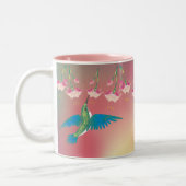 Tasse 2 Couleurs COLIBRI et FUCHSIA par SHARON SHARPE (Gauche)